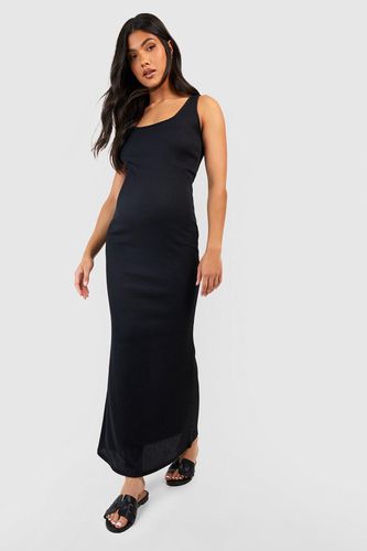 Womens Maternity Rib Scoop Neck Maxi Dress - - 8 - boohoo - Modalova