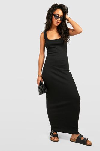 Womens Premium Scoop Neck Rib Thick Binding Maxi Dress - - 12 - boohoo - Modalova