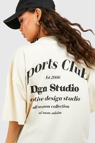 Womens Dsgn Studio Sports Club Oversized T-shirt - - M - boohoo - Modalova