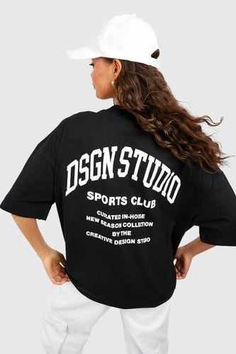 Womens Dsgn Studio Sports Club Oversized T-shirt - - S - boohoo - Modalova