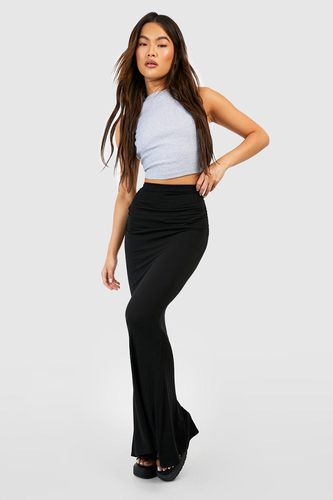 Womens Ruched Floor Length Jersey Skirt - - 10 - boohoo - Modalova