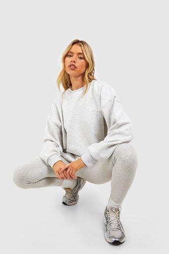 Womens Oversized Sweatshirt And Legging Tracksuit - - L - boohoo - Modalova