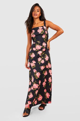 Womens Floral Strappy Maxi Dress - - 10 - boohoo - Modalova