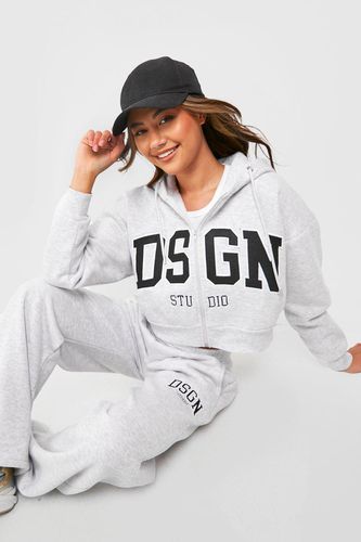 Womens Dsgn Studio Hoodie And Straight Leg Jogger Tracksuit - - XL - boohoo - Modalova