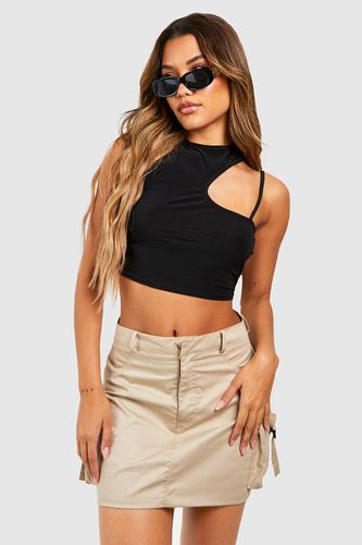 Womens Cut Out Strappy Crop - - 14 - boohoo - Modalova