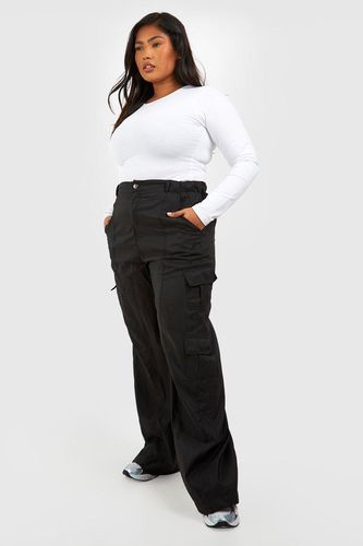 Womens Plus Wide Leg Cargo Trouser - - 20 - boohoo - Modalova