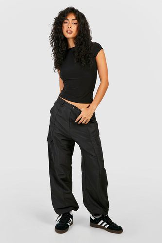 Womens Cuffed Hem Pocket Detail Cargo Trousers - - 16 - boohoo - Modalova