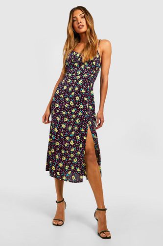 Womens Ditsy Floral Midi Slip Dress - - L - boohoo - Modalova