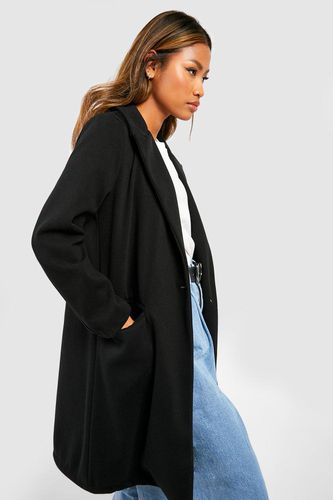 Womens Tailored Herringbone Textured Coat - - 8 - boohoo - Modalova