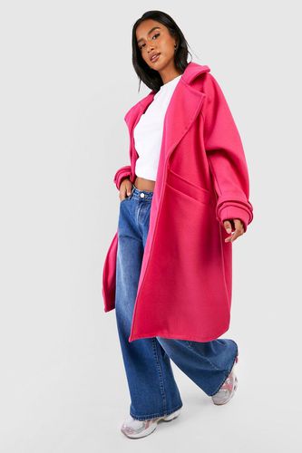 Womens Petite Premium Wool Look Oversized Coat - - 12 - boohoo - Modalova