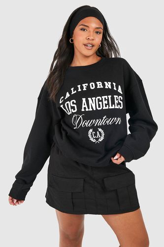 Womens Plus Los Angeles Slogan Sweatshirt - - 18 - boohoo - Modalova