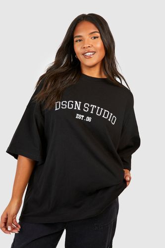 Womens Plus Applique Dsgn Studio Oversized T-shirt - - 16 - boohoo - Modalova