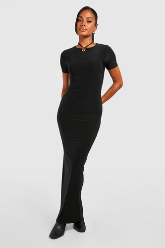 Womens Premium Slinky Short Sleeve Maxi Dress - - 16 - boohoo - Modalova