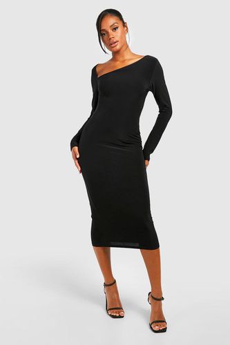 Womens Premium Slinky Long Sleeve Midi Dress - - 18 - boohoo - Modalova