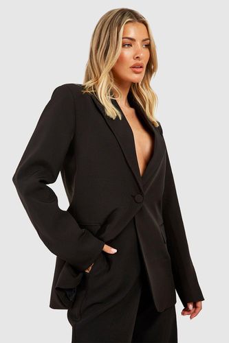 Womens Seam Detail Fitted Tailored Blazer - - 10 - boohoo - Modalova