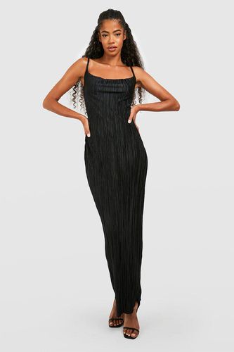 Womens Plisse Strappy Maxi Dress - - 8 - boohoo - Modalova