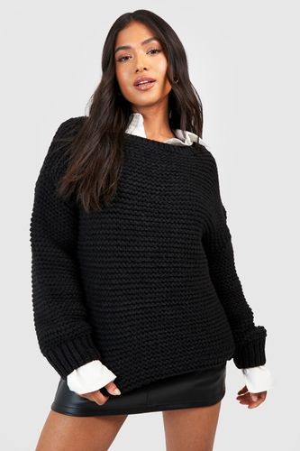 Womens Petite Premium Chunky Knit Oversized Jumper - - M - boohoo - Modalova