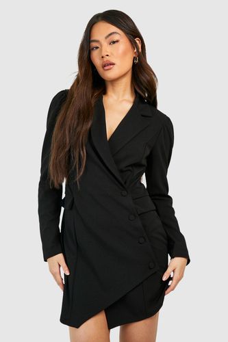 Womens Button Down Long Sleeve Blazer Dress - - 10 - boohoo - Modalova