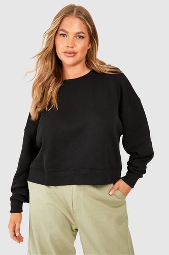 Womens Plus Cropped Deep Hem Sweatshirt - - 18 - boohoo - Modalova