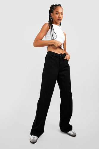 Womens Tall Folded Waistband Wide Leg Jean - - 10 - boohoo - Modalova