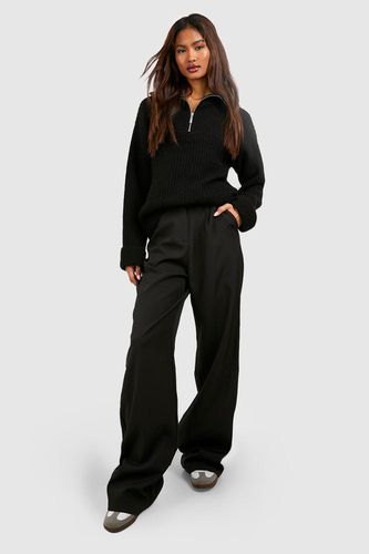 Womens Tall Tailored Wide Leg Trousers - - 16 - boohoo - Modalova