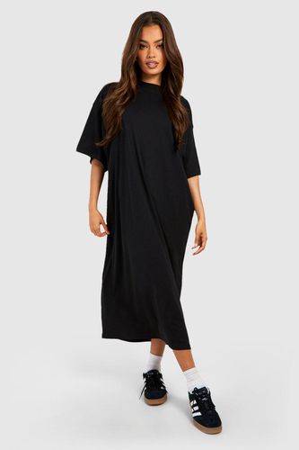 Womens Cotton Super Oversized Midi T-shirt Dress - - 12 - boohoo - Modalova