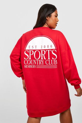 Womens Plus Sports Club Oversized Sweat Dress - - 18 - boohoo - Modalova