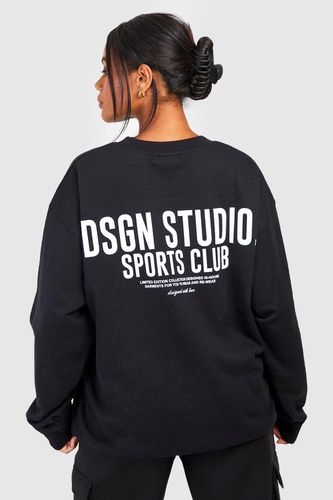 Womens Dsgn Studio Sports Club Oversized Sweatshirt - - L - boohoo - Modalova