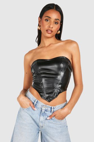 Womens Tall Zip Detail Corset - - 14 - boohoo - Modalova