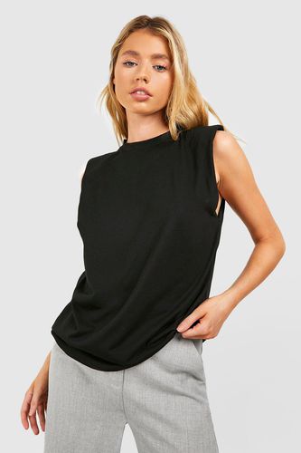 Womens Shoulder Pad Oversized Tshirt - - 6 - boohoo - Modalova