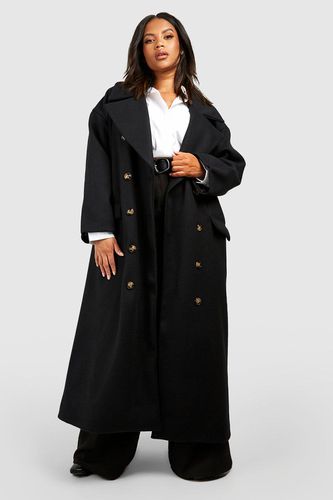 Womens Plus Wool Look Oversized Maxi Coat - - 22 - boohoo - Modalova