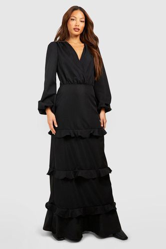 Womens Tall Ruffle Maxi Dress - - 10 - boohoo - Modalova