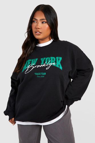 Womens Plus Oversized New York Sweatshirt - - 16 - boohoo - Modalova