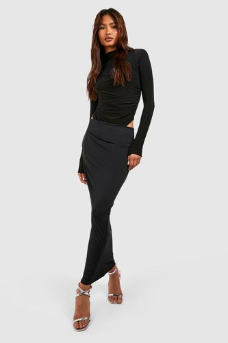 Womens Tall Premium Matte Slinky Midaxi Skirt - - 10 - boohoo - Modalova