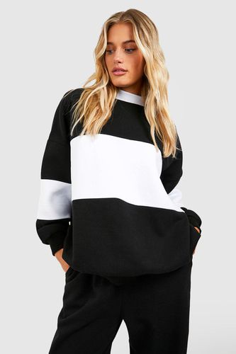 Womens Colour Block Oversized Sweatshirt - - XS - boohoo - Modalova