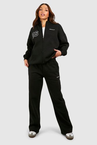 Womens Tall Dsgn Studio 06 Zip Up Applique Tracksuit - - L - boohoo - Modalova