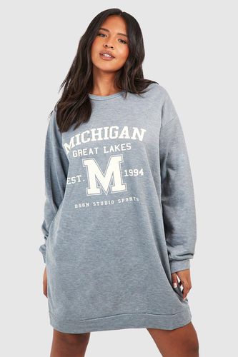 Womens Plus Michigan Sweat Dress - - 16 - boohoo - Modalova