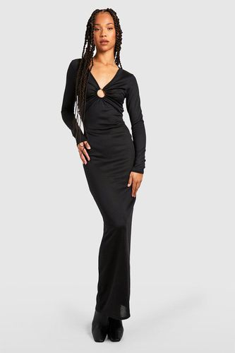 Womens Tall Lightweight Knitted O-ring Maxi Dress - - 8 - boohoo - Modalova