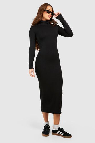 Womens Tall Premium Super Soft Roll Neck Midaxi Dress - - 12 - boohoo - Modalova