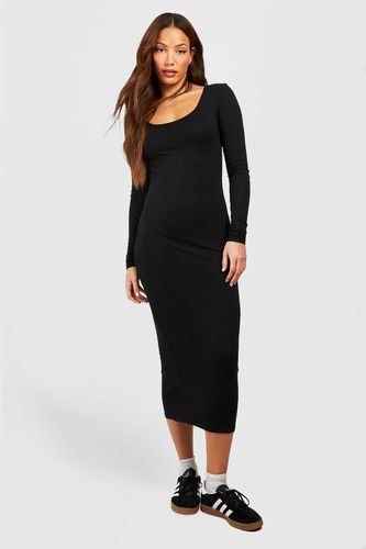 Womens Tall Premium Super Soft Scoop Neck Midaxi Dress - - 12 - boohoo - Modalova