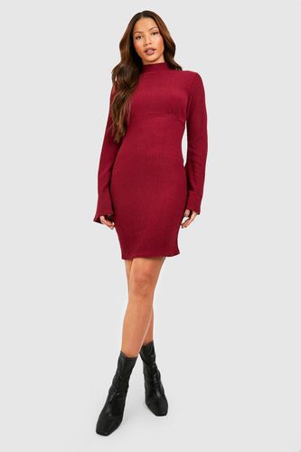 Womens Tall High Neck Flare Sleeve Mini Shift Dress - - 10 - boohoo - Modalova