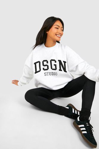 Womens Dsgn Studio Applique Oversized Sweatshirt - - L - boohoo - Modalova