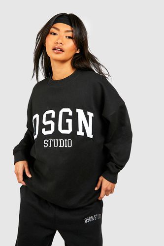 Womens Dsgn Studio Applique Oversized Sweatshirt - - M - boohoo - Modalova