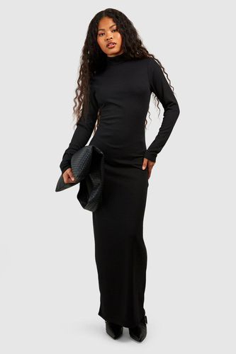Womens Petite Roll Neck Long Sleeve Maxi Dress - - 14 - boohoo - Modalova