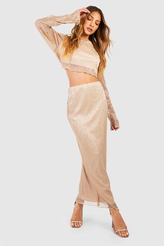 Womens Glitter Maxi Skirt - - 10 - boohoo - Modalova
