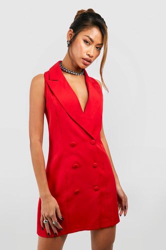 Womens Sleeveless Contour Fitted Blazer Dress - - 10 - boohoo - Modalova