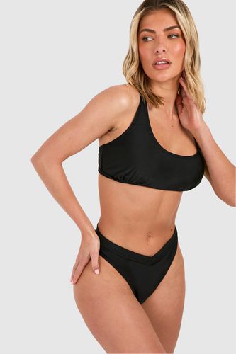 Womens Scoop V Shape Bikini Set - - 10 - boohoo - Modalova
