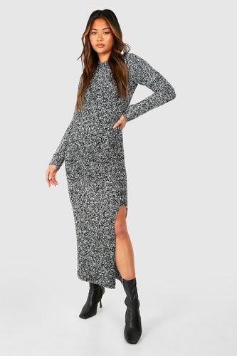 Womens Soft Marl Knit Maxi Jumper Dress - - XL - boohoo - Modalova