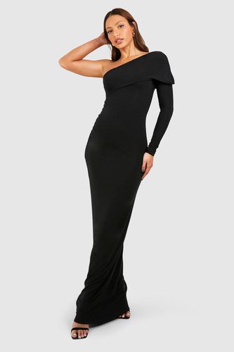 Womens Tall Premium Soft Touch Draped Asymetric Maxi Dress - - 14 - boohoo - Modalova
