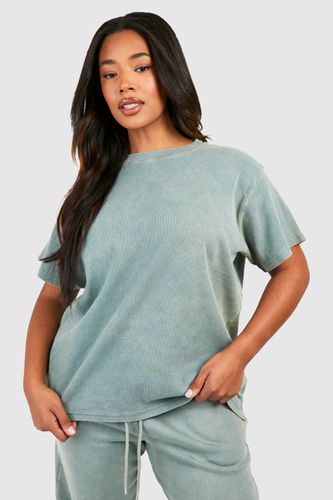 Womens Plus Washed Oversized T-shirt - - 24 - boohoo - Modalova